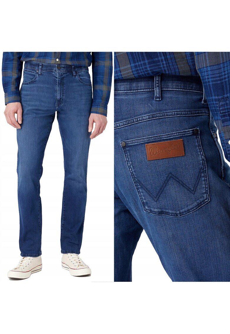 Wrangler Мъжки дънки River W31 L32 - тъмносини - стеснена кройка - повишена еластичност