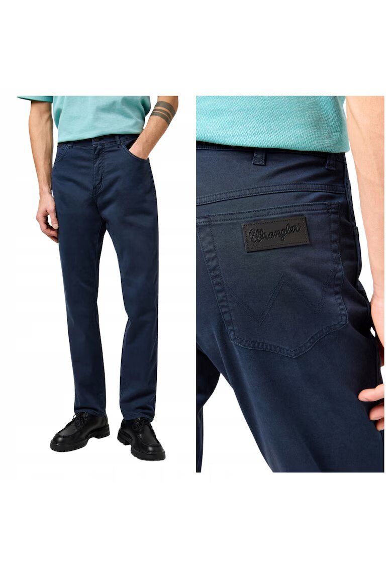 Wrangler Мъжки дънки - Slim Fit - Средна талия - Цип - 4 джоба - Дълги - Памук -