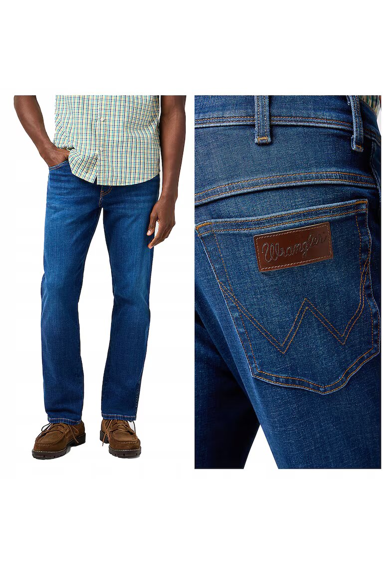 Wrangler Мъжки дънки - Texas - Права кройка - Средна талия - Цип - Дълги - 5 джоба - Памук - W31-L32 US