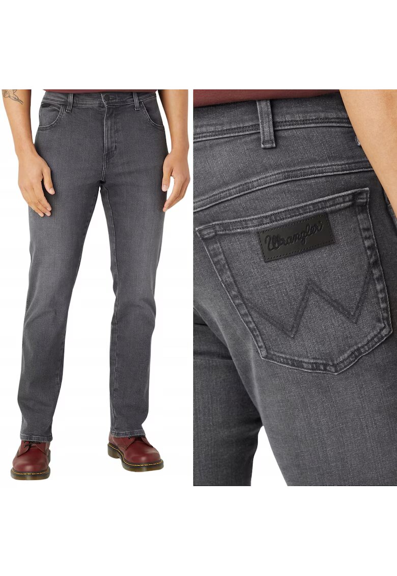 Wrangler Мъжки дънки Texas сиви W36 L32 - прави - средна еластичност