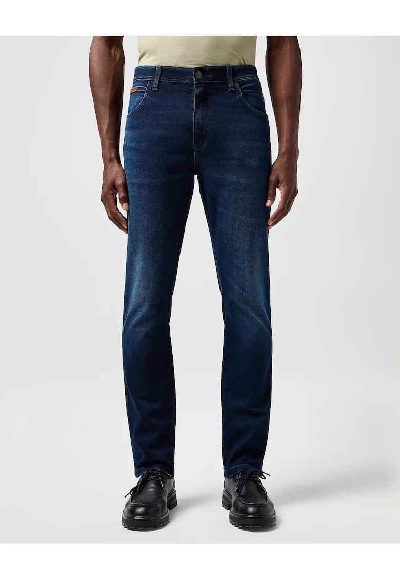 Wrangler Мъжки дънки - Texas Slim Jeans - Slim Fit - Средна талия - 5 джоба - Цип - Дълги - Памук -