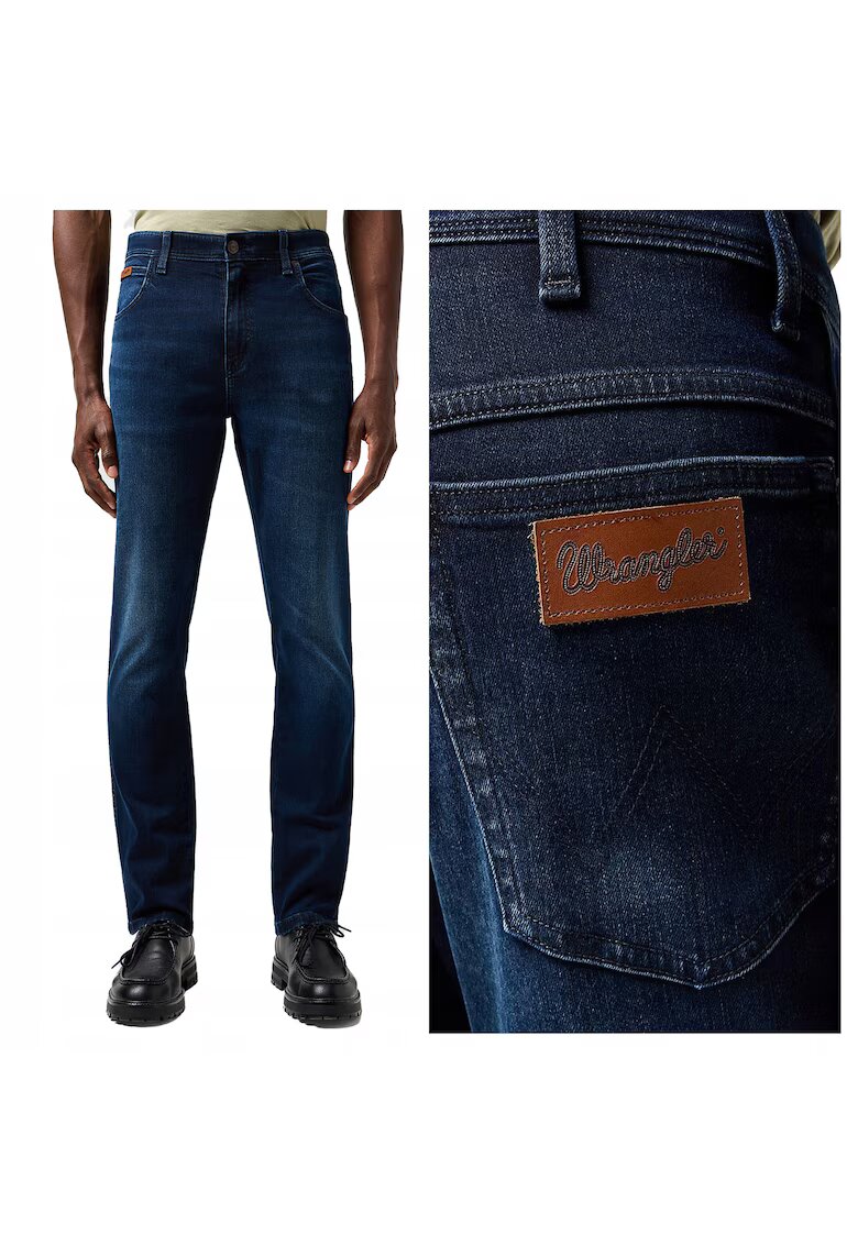 Wrangler Мъжки дънки - Texas Slim Jeans - Slim Fit - Средна талия - 5 джоба - Цип - Дълги - Памук - W31-L32 US