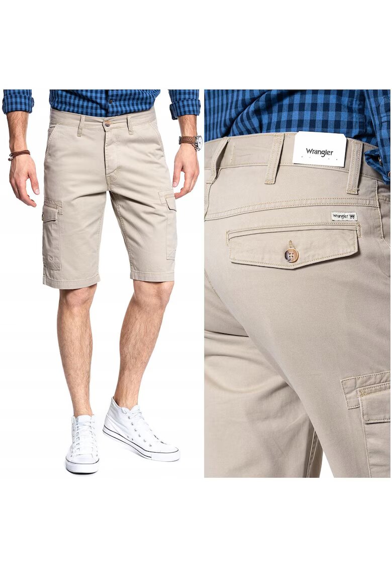 Wrangler Мъжки къси панталони Cargo - бежови - памук