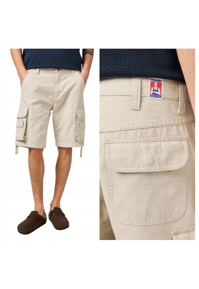 Wrangler Мъжки къси панталони - CJ Cargo Shorts - Regular Fit - Къси - 5 Джоба - Средна Талия - С Цип - Памук - 34 USA