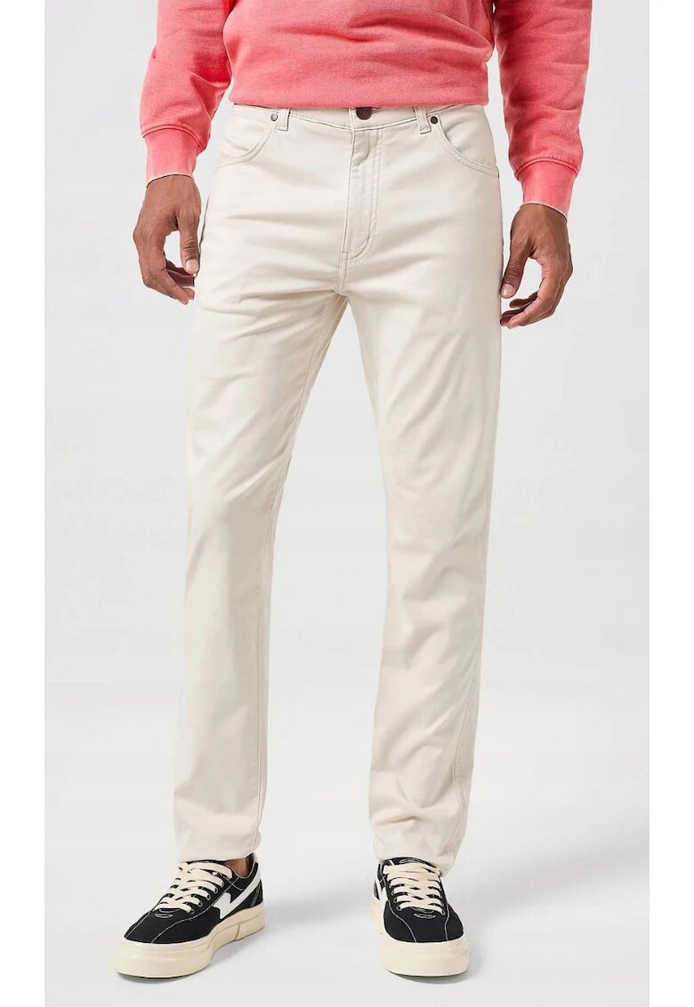 Wrangler Мъжки панталон Larston - slim stened - бежов - еластичен материал