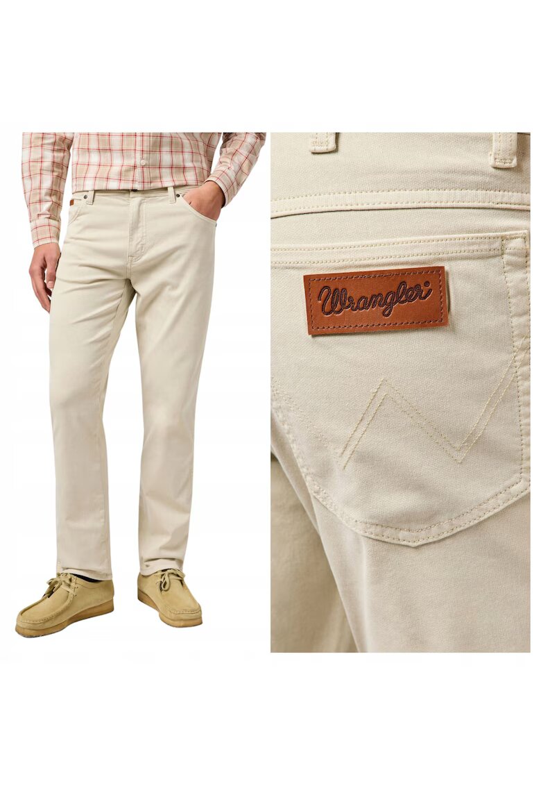 Wrangler Мъжки панталони - Texas - дълги - прав модел - средна талия - 5 джоба - цип - памук -
