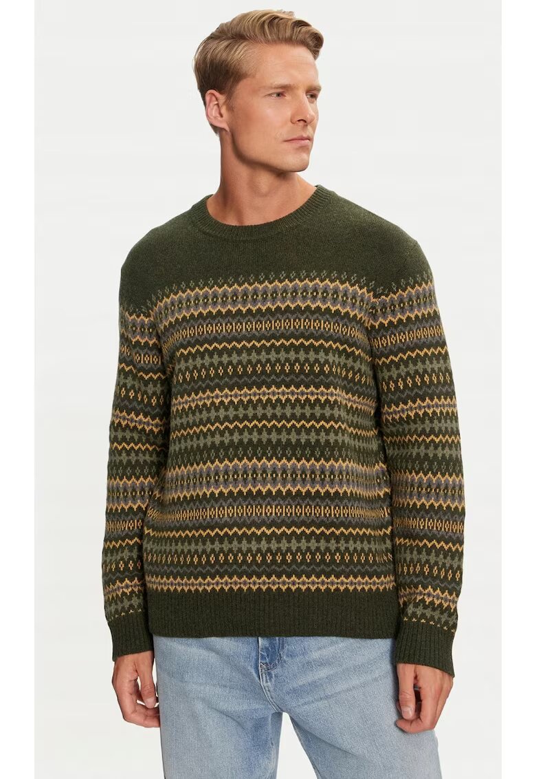 Wrangler Мъжки пуловер - FAIRISLE - стандартна кройка - - памук