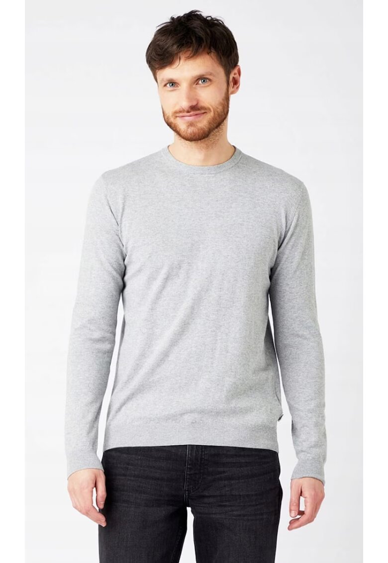 Wrangler Мъжки пуловер модел Crew Knit - средно - стандартна кройка - 100% памук