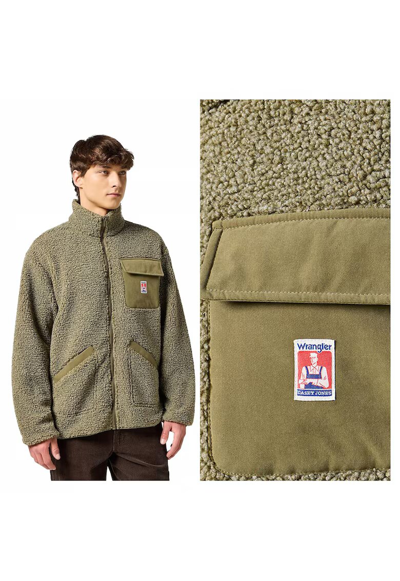 Wrangler Мъжко яке - Casey Shearling Jacket - Стандартна кройка - Класически дизайн - Дълги ръкави - 2 джоба - С цип - Памук - S INTL