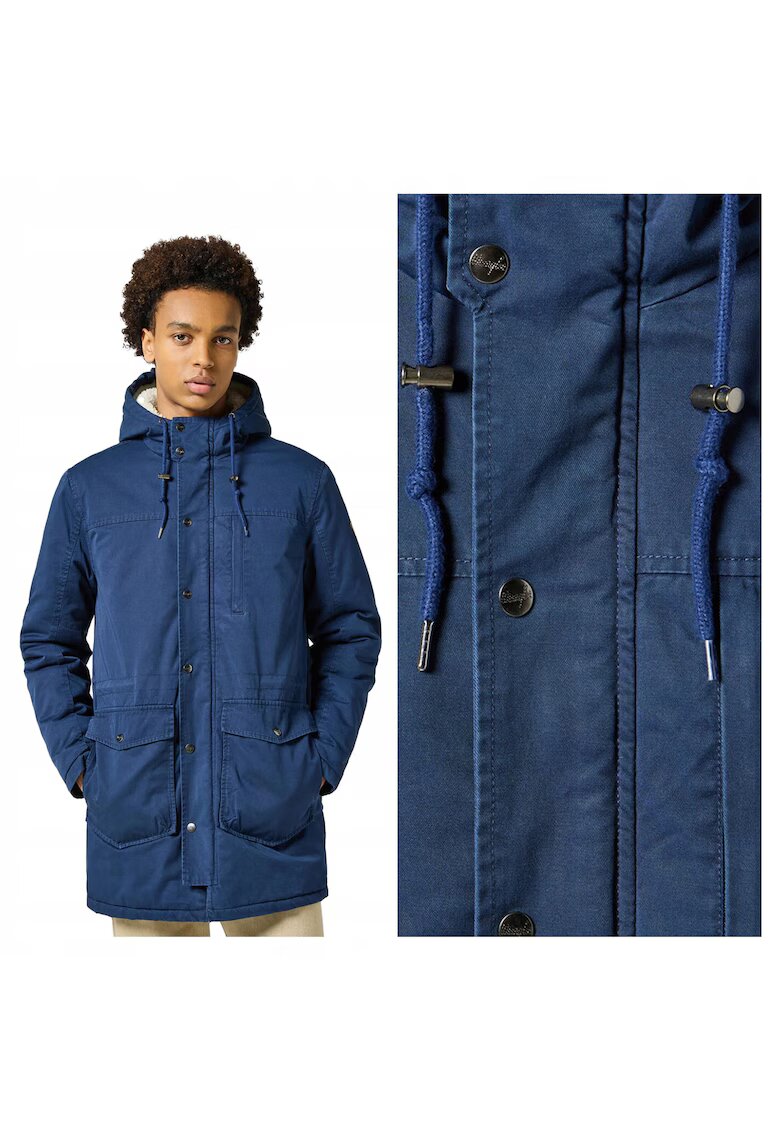 Wrangler Мъжко яке - Heavy Puffer - Regular Fit - Класически дизайн - С качулка - Цип - Памук -