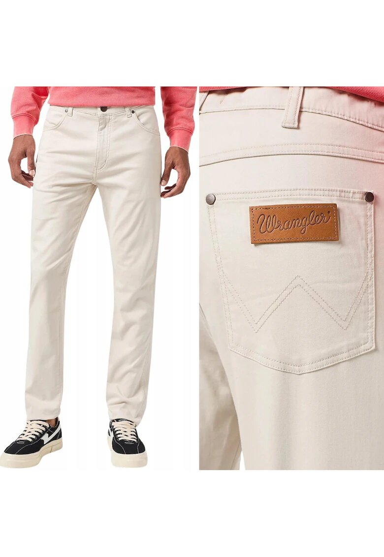 Wrangler Панталони Larston slim бежови L34 - Бежов