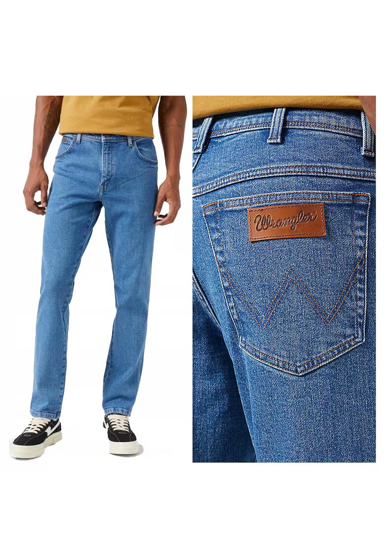 Wrangler Сини вталени дънки с 5 джоба
