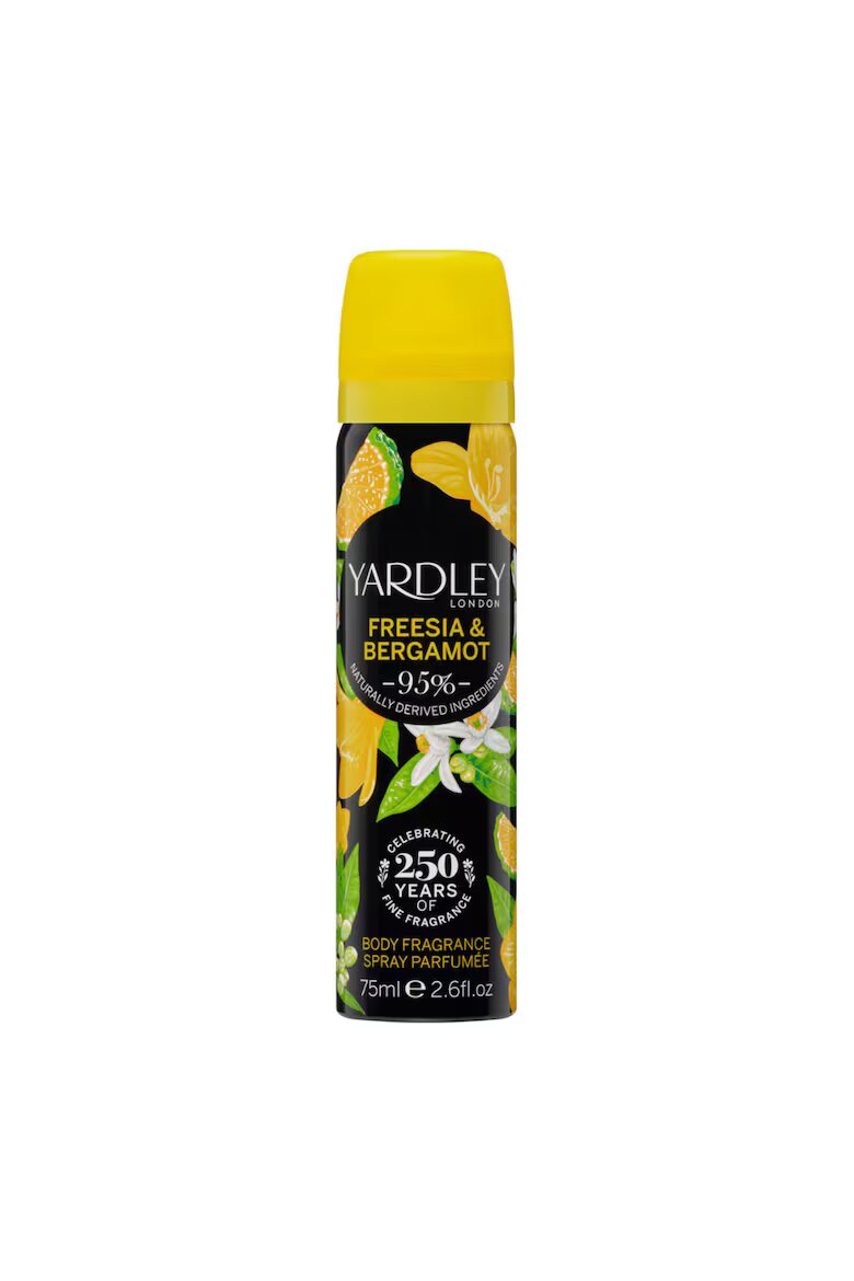 Yardley London Спрей за тяло Yardley 75 мл Фрезизя/Бергамот