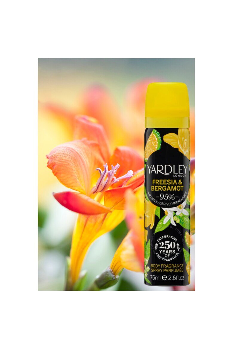 Yardley London Спрей за тяло Yardley 75 мл Фрезизя/Бергамот