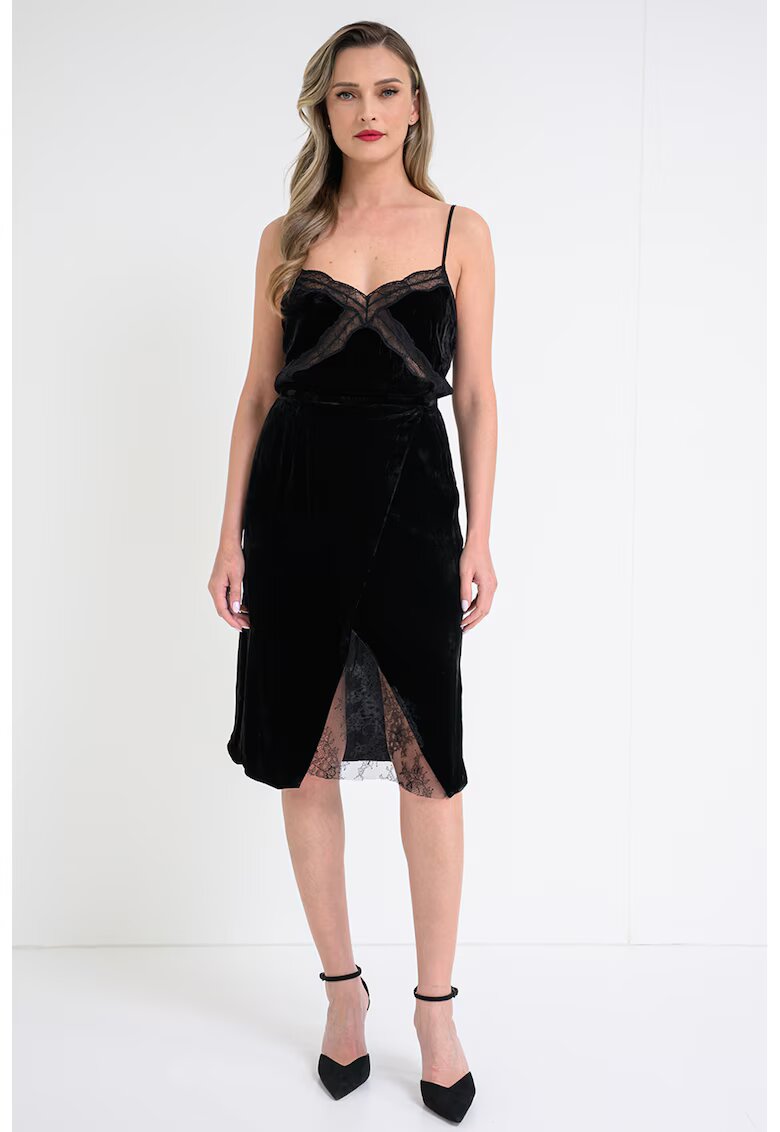 Zadig  Voltaire Кадифена пола с флорална дантела