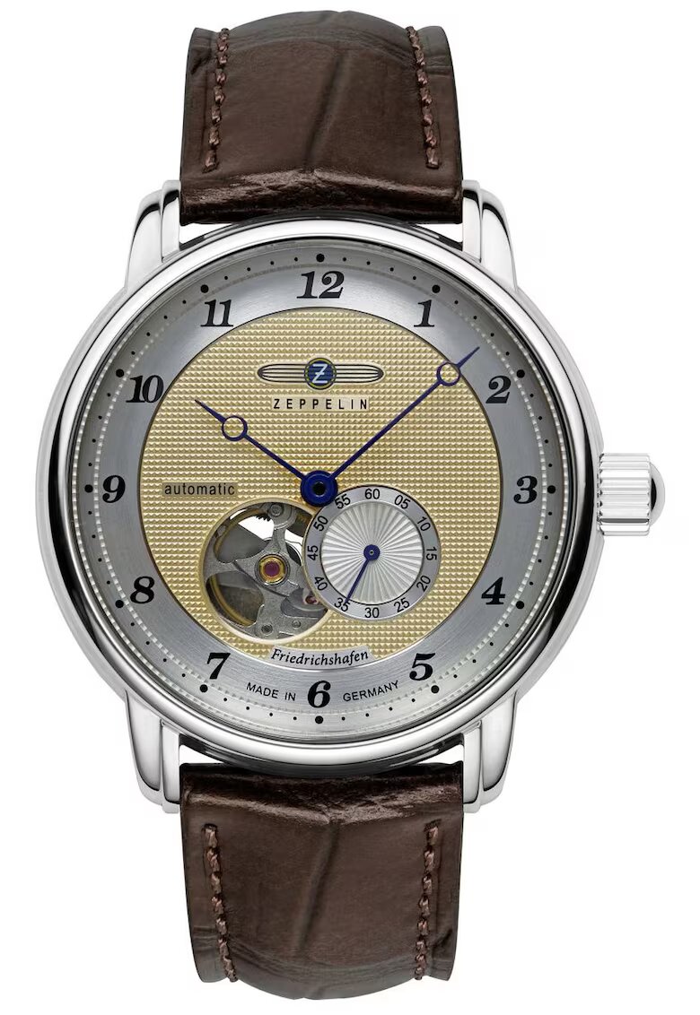 Zeppelin Часовник Automatic 8566-5 - механизъм Miyota 82S5 - 21 камъка - корпус от неръждаема стомана - каишка от естествена кожа