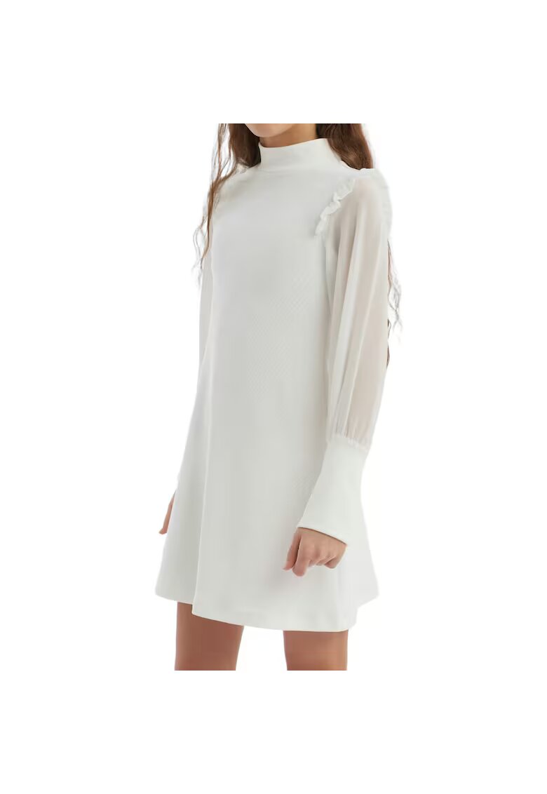 ZOYA Fashion Елегантна рокля за момиченца Луна - изисканост и стил за специални поводи - Бял