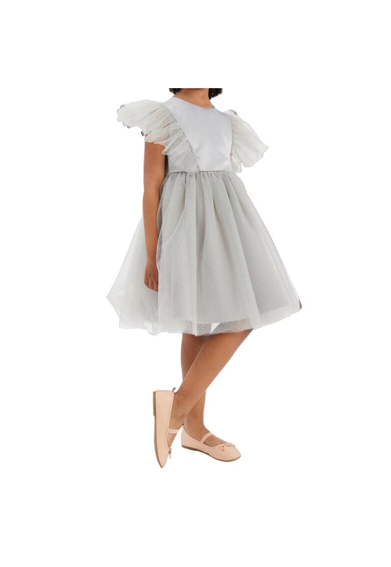 ZOYA Fashion Елегантна сива рокля за момиченце Marcella – идеална за специални събития