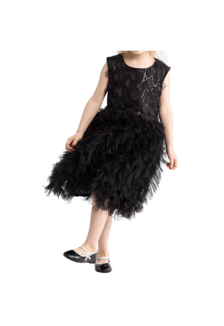 ZOYA Fashion Рокля за момиче - Валери - Тюл - Черна - Черен