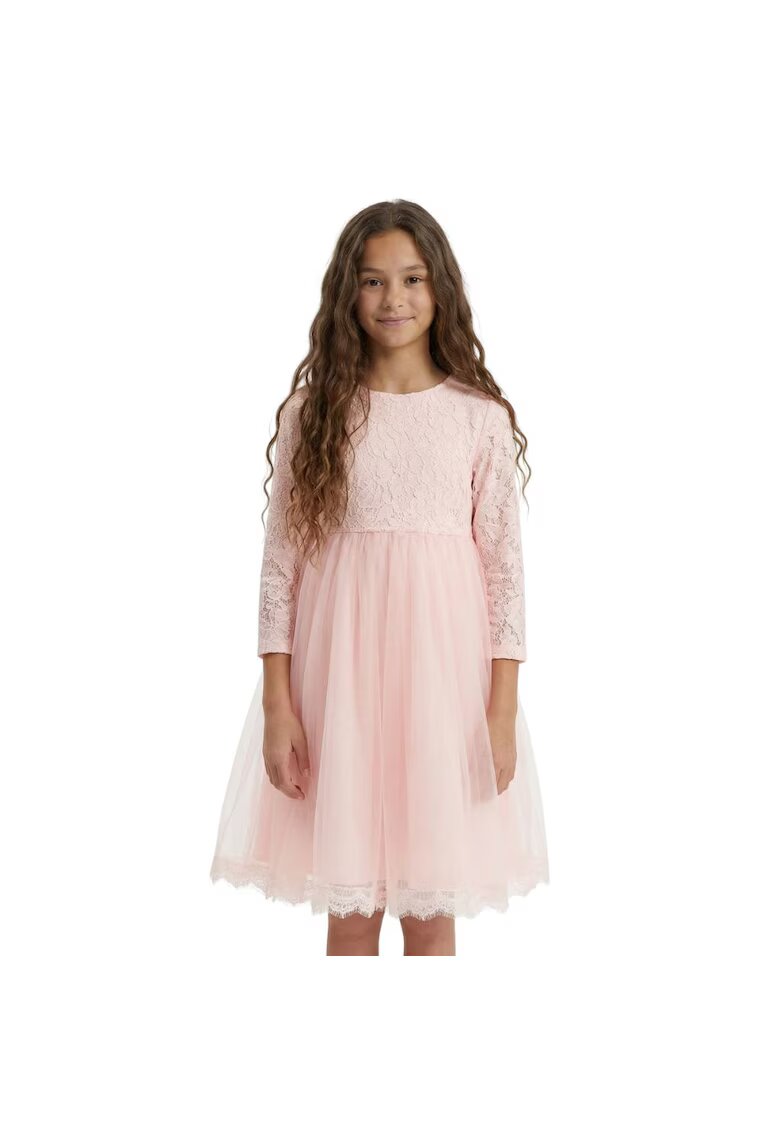 ZOYA Fashion Рокля за момичета - Kayra - Полиестер Вискоза - Дантела и Тюл - Розова