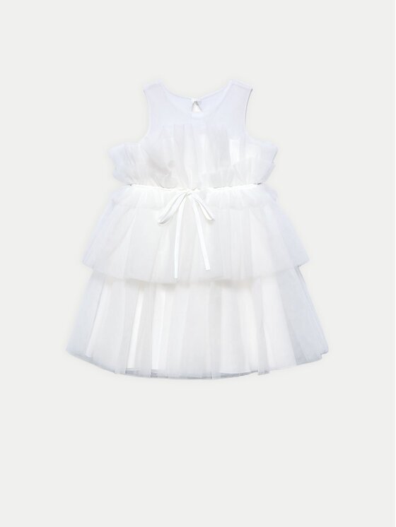 Abel & Lula Елегантна рокля 5036 Бял Regular Fit