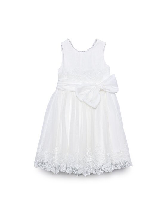 Abel & Lula Елегантна рокля 5051 Бял Regular Fit
