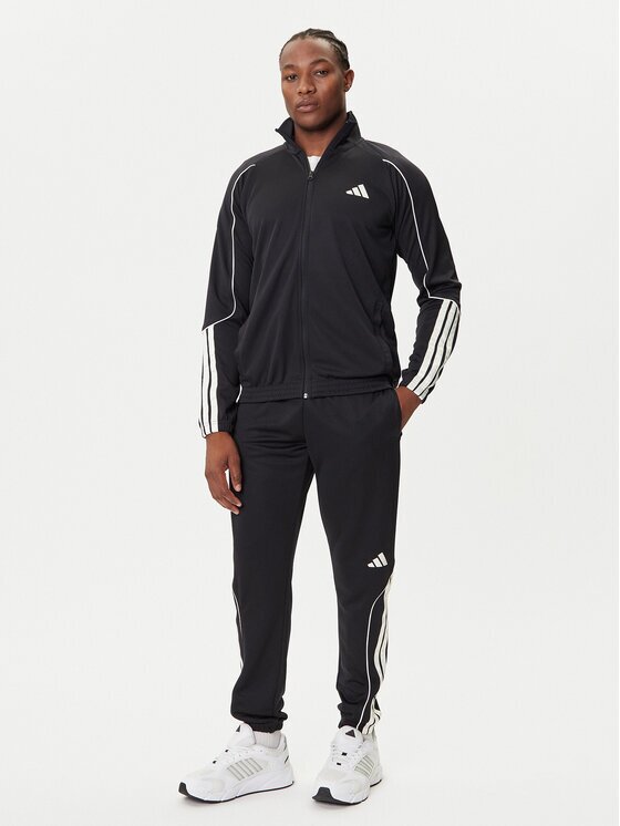 adidas Анцуг 3-Stripes JN1817 Черен Regular Fit