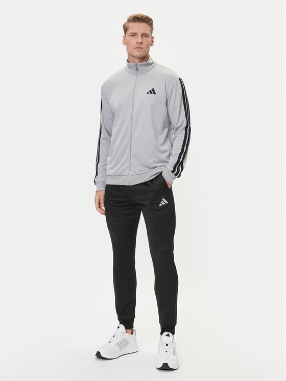 adidas Анцуг Basic 3-Stripes JI8876 Сив Regular Fit