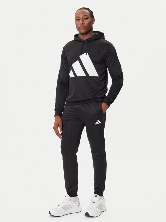 adidas Анцуг Big Logo French Terry JX5551 Черен Regular Fit