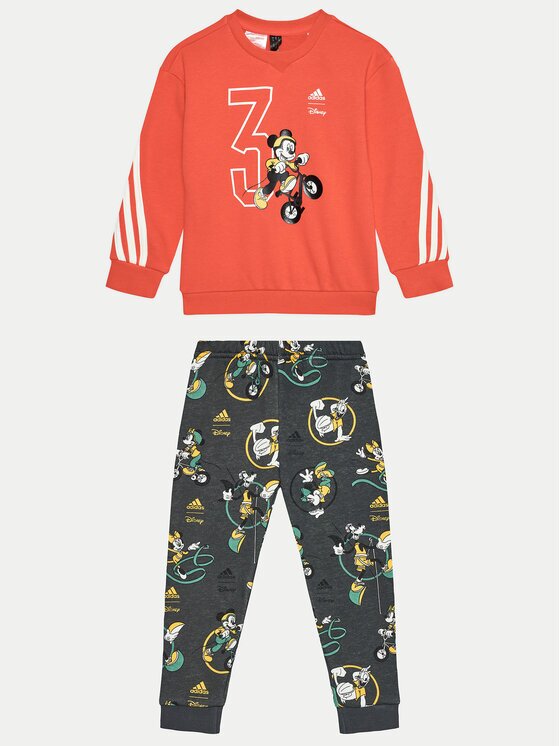 adidas Анцуг Disney Mickey Mouse JG1251 Червен Regular Fit