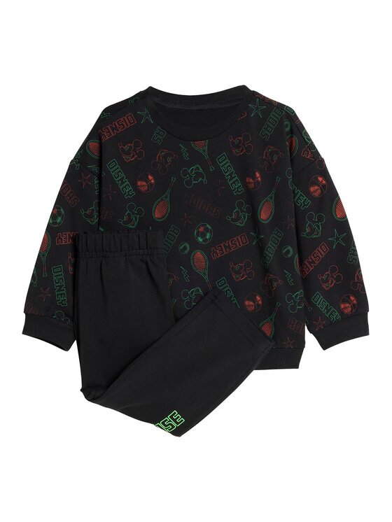 adidas Анцуг Disney Mickey Mouse JM0816 Черен Regular Fit