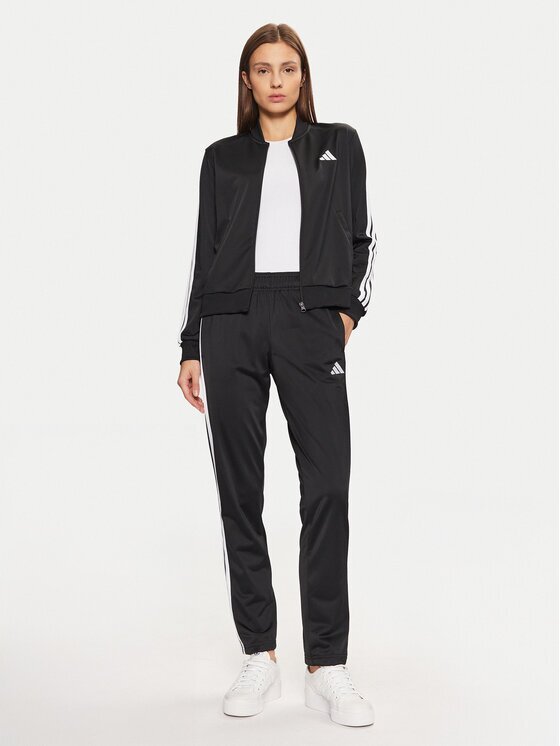 adidas Анцуг Essentials 3-Stripes JD5434 Черен Regular Fit