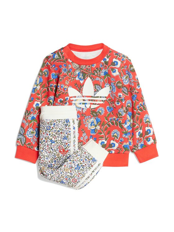 adidas Анцуг Liberty London JY3018 Червен Regular Fit