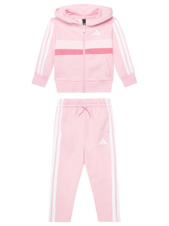 adidas Анцуг Seasonal Essentials Tiberio 3-Stripes JI6206 Розов Regular Fit