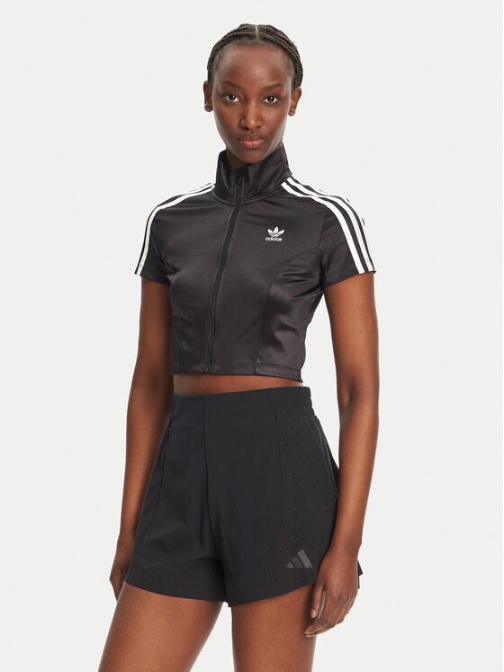 adidas Блуза adicolor JD0277 Черен Slim Fit