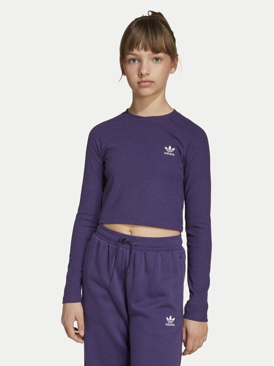 adidas Блуза JW2600 Виолетов Slim Fit