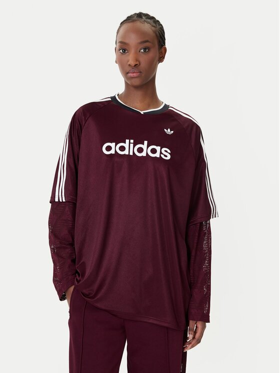 adidas Блуза KC6432 Бордо Oversize
