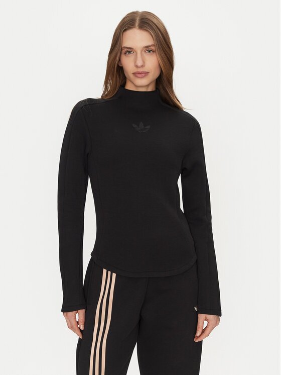 adidas Блуза Structured Interlock JJ0937 Черен Slim Fit