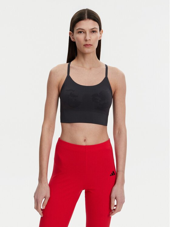 adidas by Stella McCartney Спортен сутиен TrueStrength JJ1650 Черен Slim Fit