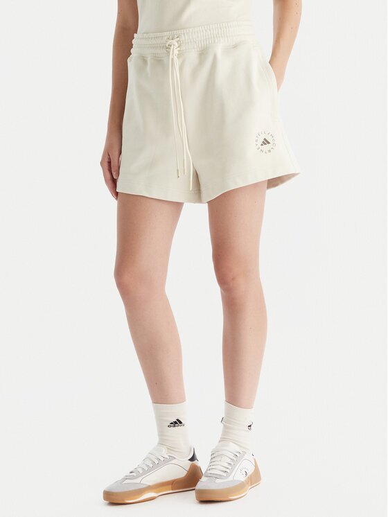 adidas by Stella McCartney Спортни шорти True Casuals JX6786 Бежов Loose Fit