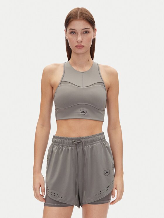 adidas by Stella McCartney топ Training JJ0120 Сив Slim Fit