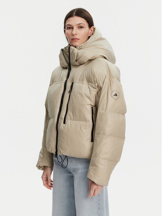 adidas by Stella McCartney Зимно яке Winter JI5198 Бежов Loose Fit