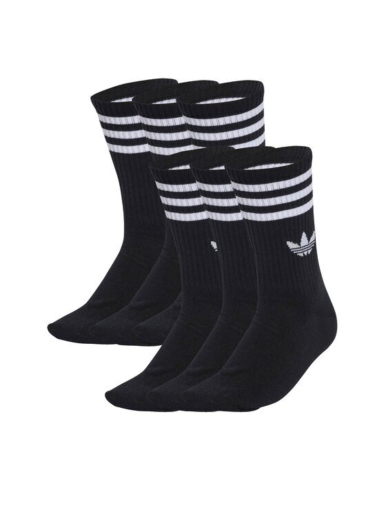 adidas Дълги чорапи 3-Stripes JV7411 Черен