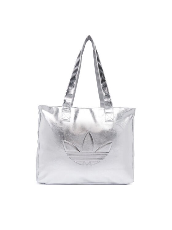 adidas Дамска чанта Shopper Metallic Pu Bag KR1566 Сребрист