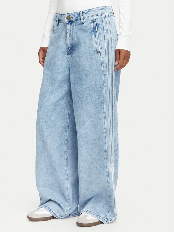 adidas Дънки Adibreak Mid Rise Wide Leg Denim Pant KT2651 Wide Leg