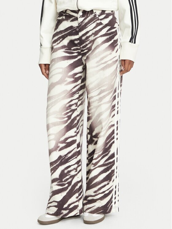 adidas Дънки Adilenium Season 6 Zebra Print Wide Leg Denim LH1954 Wide Leg
