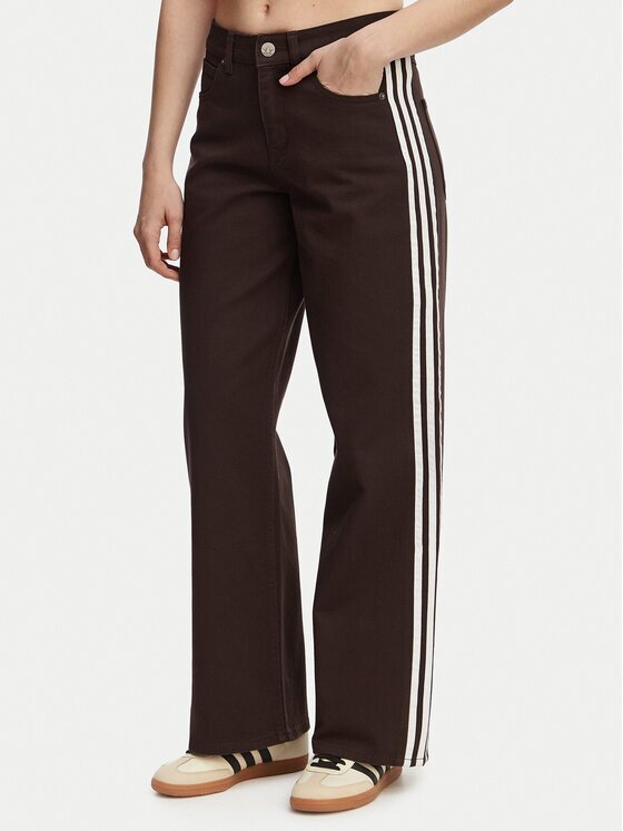 adidas Дънки Firebird KD2934 Кафяв Loose Fit