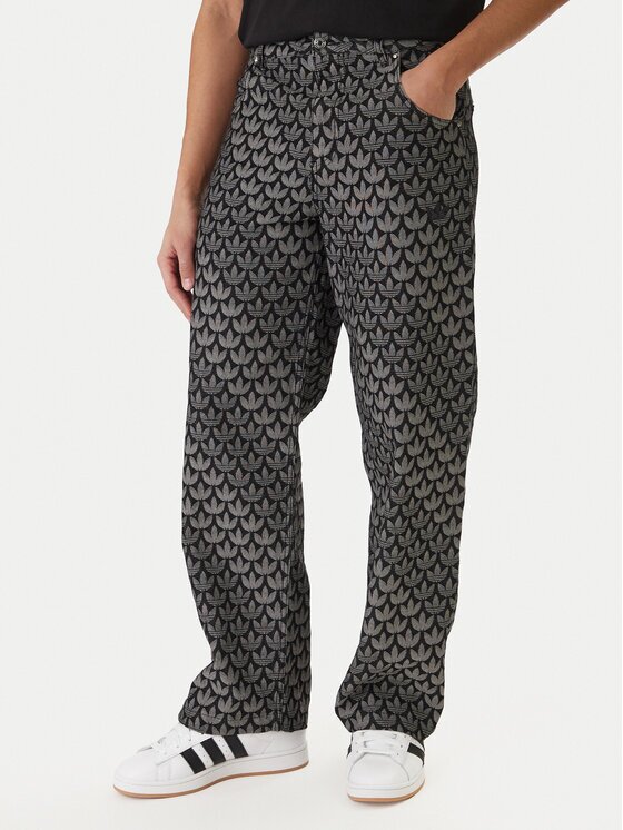 adidas Дънки Monogram KC6380 Сив Loose Fit