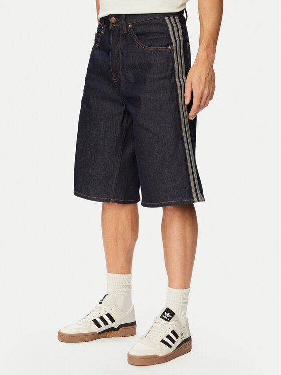 adidas Дънкови шорти Firebird Adicolor Jorts Mid-Rise KS6882 Regular Fit