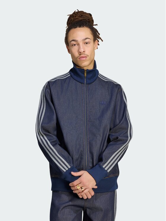 adidas Дънково яке Firebird Adicolor KS4970 Loose Fit